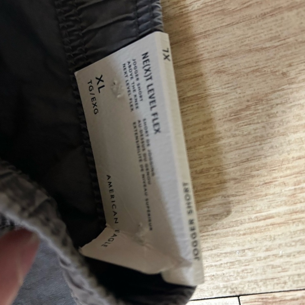 American Eagle Gray Flat Front Shorts with Relaxed Fit - Picture 7 of 7